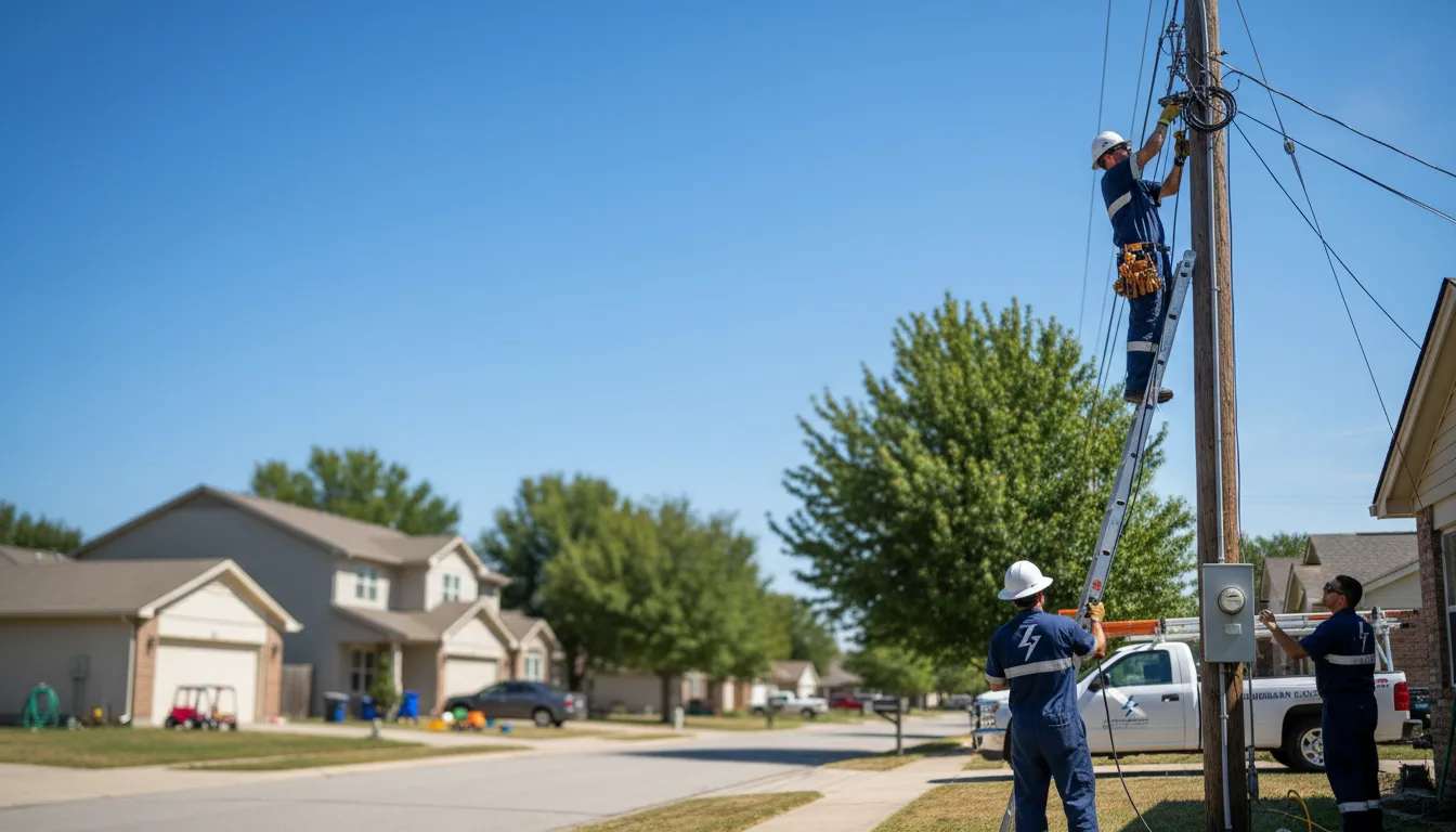 Residential electrician providing installation services in Lynnville, IN